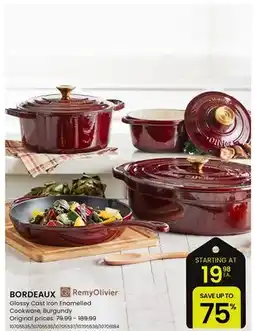 Stokes BORDEAUX Glossy Cast Iron Enamelled Cookware offer