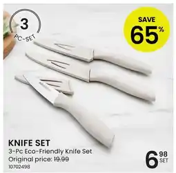 Stokes KNIFE SET 3-Pc Eco-Friendly Knife Set offer