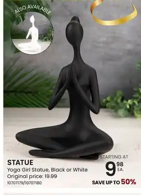 Stokes STATUE Yoga Girl Statue offer