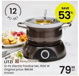 Stokes LITZI 12-Pc Electric Fondue Set offer