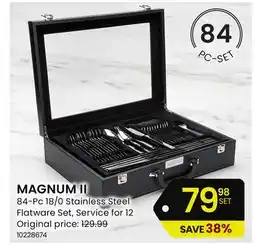 Stokes MAGNUM II 84-Pc 18/0 Stainless Steel Flatware Set offer