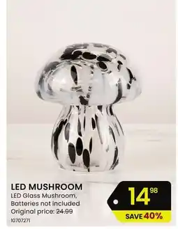 Stokes LED Glass Mushroom offer