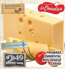 Supermarché PA FROMAGE EMMENTAL BIOLOGIQUE | Cheese offer
