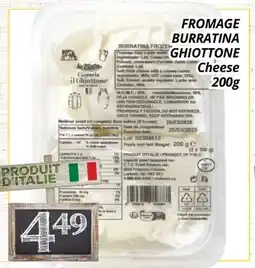 Supermarché PA FROMAGE BURRATINA BURRATINA GHIOTTONE | Cheese offer