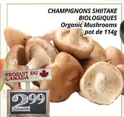 Supermarché PA CHAMPIGNONS SHIITAKE BIOLOGIQUES offer