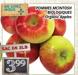 Supermarché PA POMMES MCINTOSH BIOLOGIQUES | Organic Apples offer
