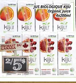 Supermarché PA JUS BIOLOGIQUE KIJU | Organic Juice offer