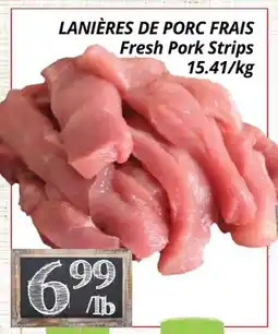Supermarché PA LANIÈRES DE PORC FRAIS | Fresh Pork Strips offer