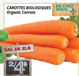 Supermarché PA CAROTTES BIOLOGIQUES | Organic Carrots offer