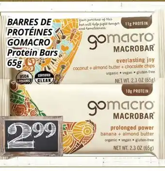 Supermarché PA BARRES DE PROTÉINES GOMACRO | Protein Bars offer