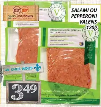 Supermarché PA SALAMI OU PEPPERONI VALENS offer