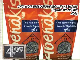 Supermarché PA CHIA NOIR BIOLOGIQUE MOULIN ABENAKIS | Organic Black Chia offer