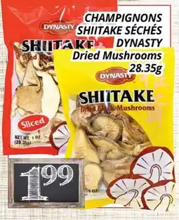 Supermarché PA CHAMPIGNONS SHIITAKE SÉCHÉS DYNASTY | Dried Mushrooms offer