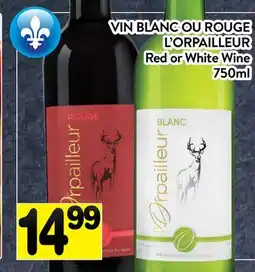 Supermarché PA VIN BLANC OU ROUGE L'ORPAILLEUR | Red or White Wine offer