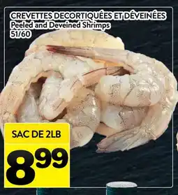 Supermarché PA CREVETTES DECORTIQUÉES ET DÉVEINÉES | Peeled and Deveined Shrimps offer