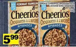 Supermarché PA CÉREALE CHEERIOS CROQUANTES À L'AVOINE AVEC AMANDES | Cereal offer