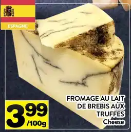 Supermarché PA FROMAGE AU LAIT DE BREBIS AUX TRUFFES | Cheese offer