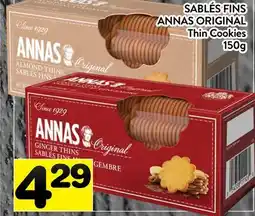 Supermarché PA SABLÉS FINS ANNAS ORIGINAL | Thin Cookies offer