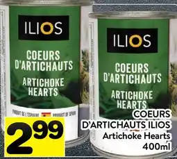 Supermarché PA ILIOS COEURS D'ARTICHAUTS ILIOS | Artichoke Hearts offer