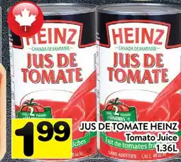 Supermarché PA JUS DE TOMATE HEINZ | Tomato Juice offer