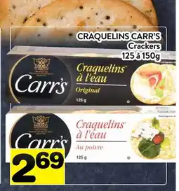 Supermarché PA CRAQUELINS CARR'S | Crackers offer