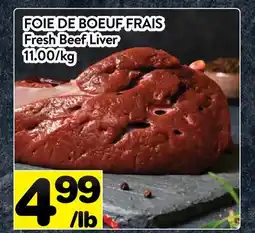 Supermarché PA FOIE DE BOEUF FRAIS | Fresh Beef Liver offer