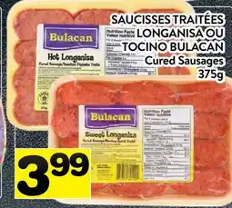Supermarché PA SAUCISSES TRAITÉES LONGANISA OU TOCINO BULACAN | Cured Sausages offer