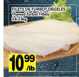 Supermarché PA FILETS DE TURBOT DÉGELÉS | Thawed Turbot Fillets offer