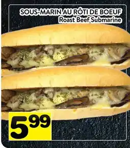 Supermarché PA SOUS-MARIN AU RÔTI DE BOEUF | Roast Beef Submarine offer