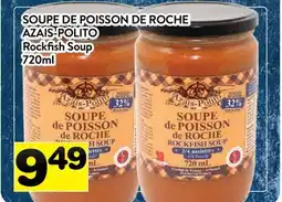 Supermarché PA SOUPE DE POISSON DE ROCHE AZAIS-POLITO | Rockfish Soup offer