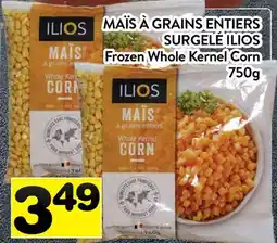 Supermarché PA MAÏS À GRAINS ENTIERS SURGELÉ ILIOS | Frozen Whole Kernel Corn offer