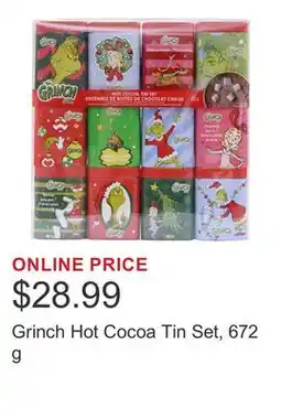 Costco Grinch Hot Cocoa Tin Set, 672 g offer