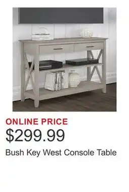 Costco Bush Key West Console Table offer