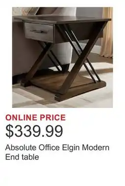Costco Absolute Office Elgin Modern End table offer