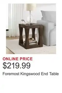 Costco Foremost Kingswood End Table offer