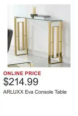 Costco ARLUXX Eva Console Table offer