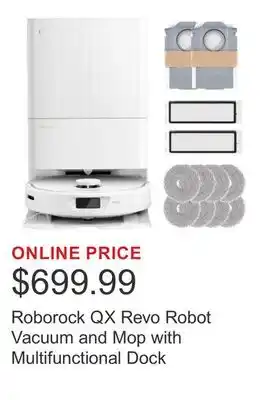 Costco Roborock QX Revo Robot Vacuum and Mop with Multifunctional Dock offer