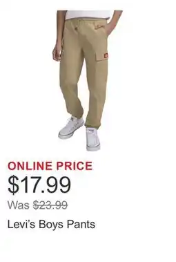 Costco Levi's Boys Pants offer