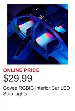 Costco Govee RGBIC Interior Car LED Strip Lights offer