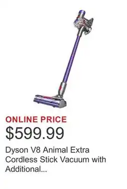 Costco Dyson V8 Animal Extra Cordless Stick Vacuum with Additional Accessories offer