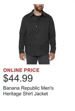 Costco Banana Republic Men's Heritage Shirt Jacket offer