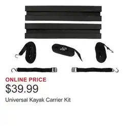 Costco Universal Kayak Carrier Kit offer