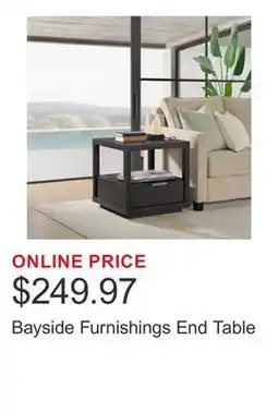 Costco Bayside Furnishings End Table offer