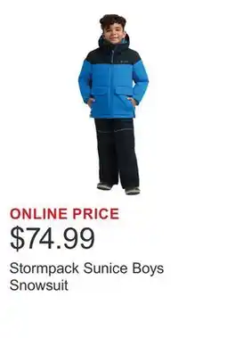 Costco Stormpack Sunice Boys Snowsuit offer