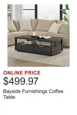 Costco Bayside Furnishings Coffee Table offer