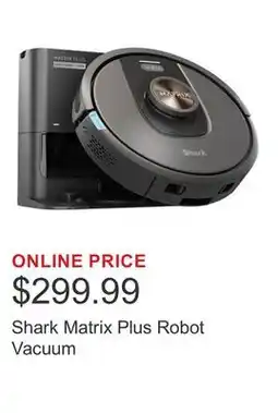 Costco Shark Matrix Plus Robot Vacuum offer
