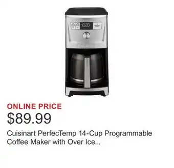 Costco Cuisinart PerfecTemp 14-Cup Programmable Coffee Maker with Over Ice Function offer