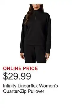 Costco Infinity Linearflex Women's Quarter-Zip Pullover offer