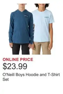 Costco O'Neill Boys Hoodie and T-Shirt Set offer