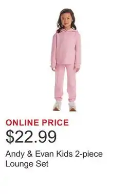 Costco Andy & Evan Kids 2-piece Lounge Set offer